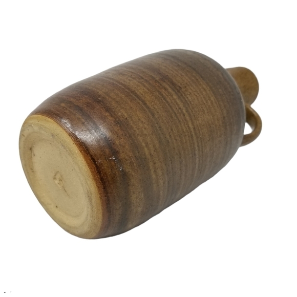 Pottery Jug Handle Spout Stoneware Marked M - Picture 2 of 16